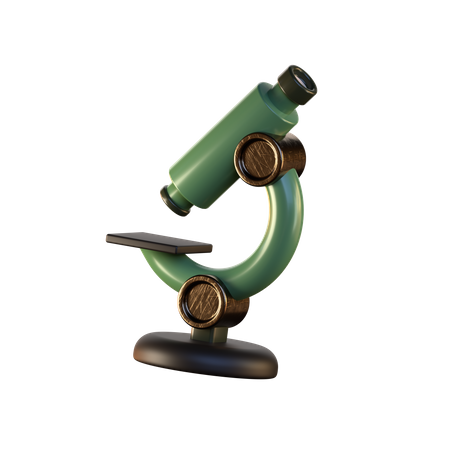 Microscope  3D Icon