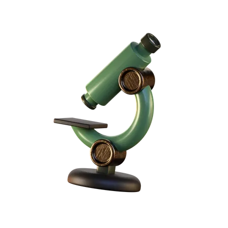 Microscope  3D Icon