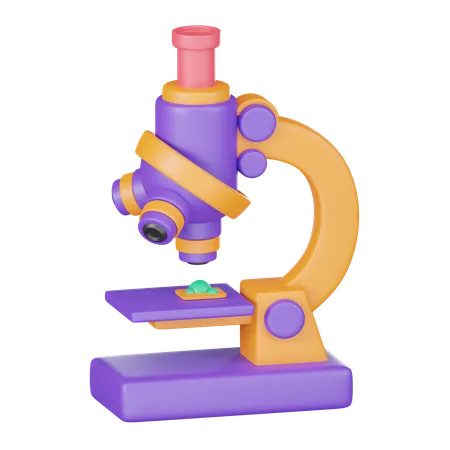 Microscope  3D Icon