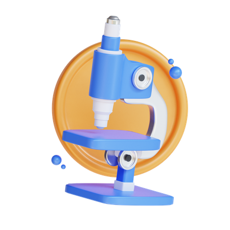 Microscope  3D Icon