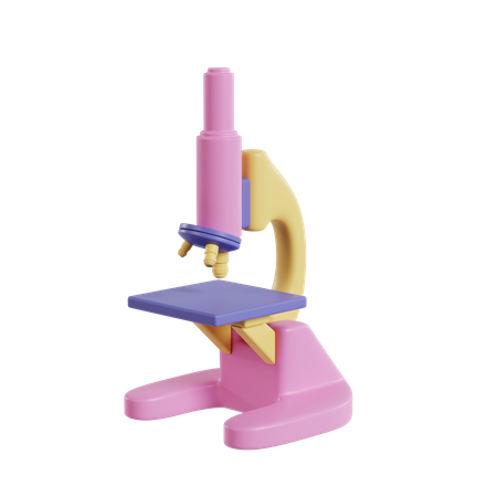 Microscope  3D Icon