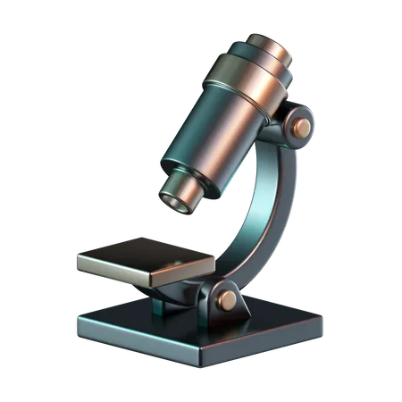 Microscope  3D Icon