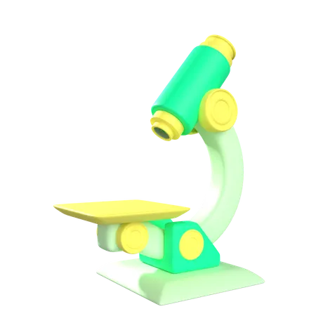 Microscope  3D Icon