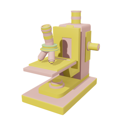 Microscope  3D Icon