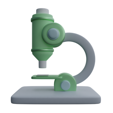 Microscope  3D Icon