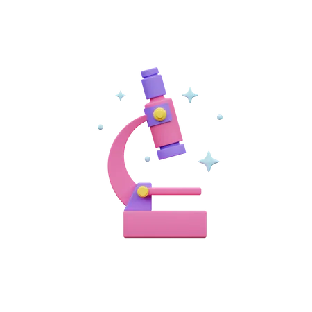 Microscope  3D Icon