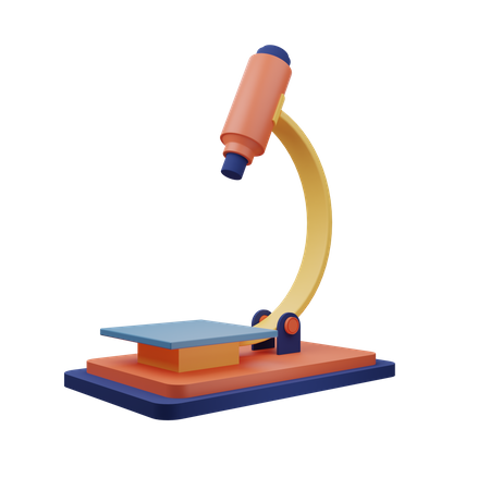 Microscope  3D Icon