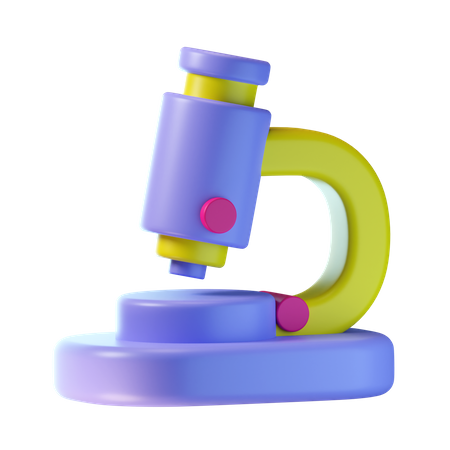 Microscope  3D Icon