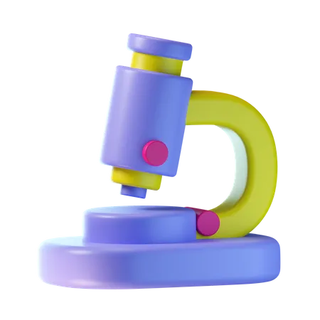 Microscope  3D Icon