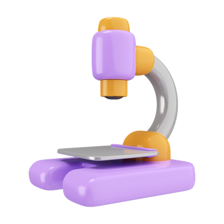 Microscope  3D Icon