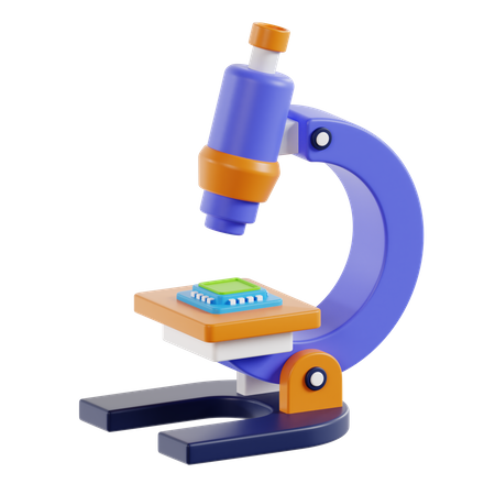 Microscope  3D Icon