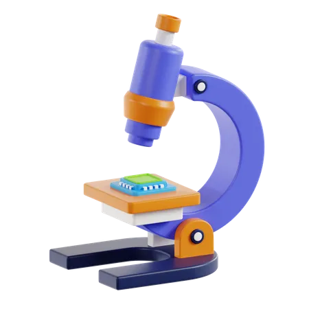 Microscope  3D Icon