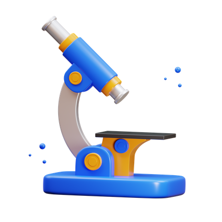 Microscope  3D Icon