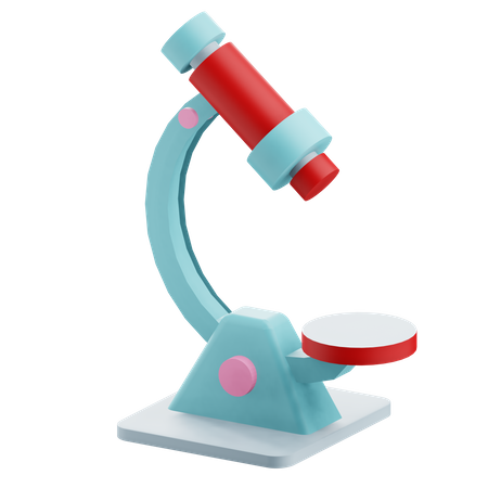 Microscope  3D Icon