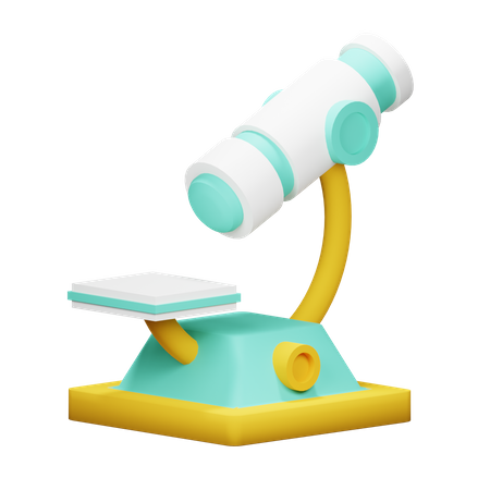 Microscope  3D Icon