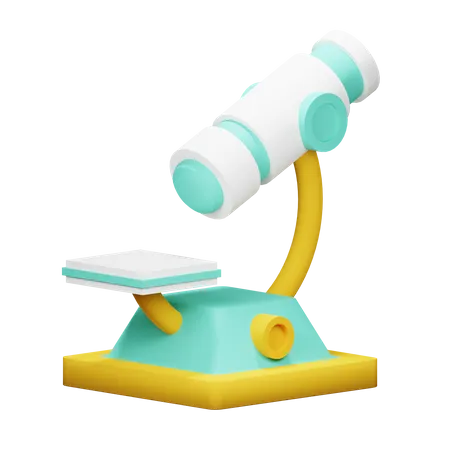 Microscope  3D Icon