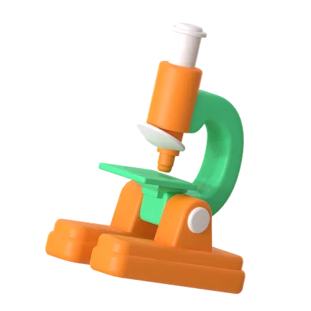 Microscope  3D Icon