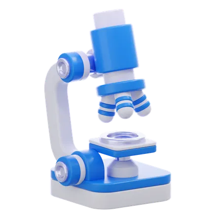 Microscope  3D Icon