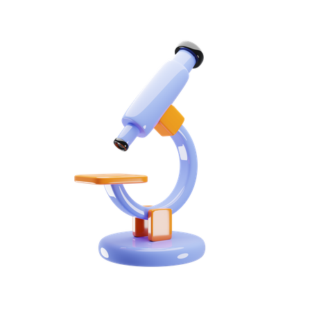 Microscope  3D Icon