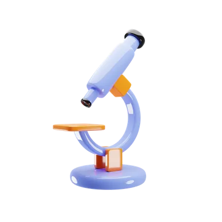 Microscope  3D Icon