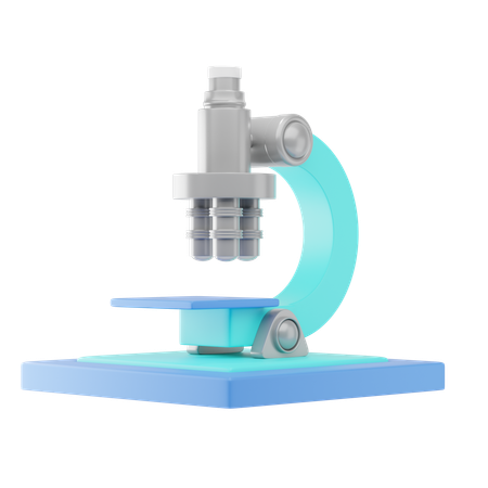 Microscope  3D Icon