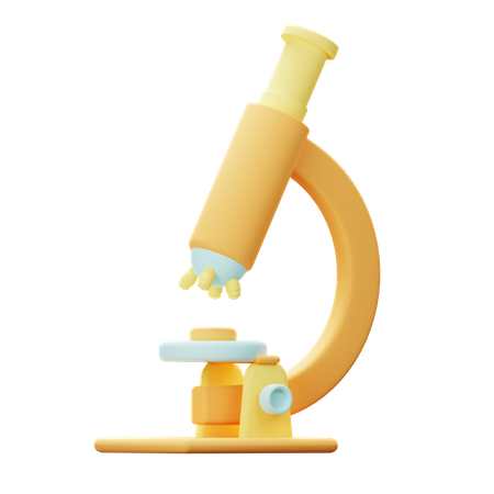 Microscope  3D Icon