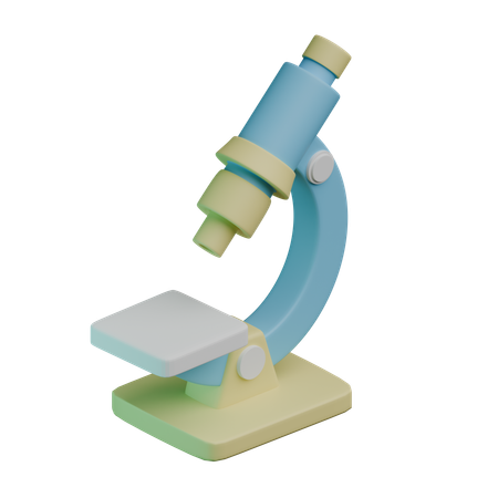 Microscope  3D Icon