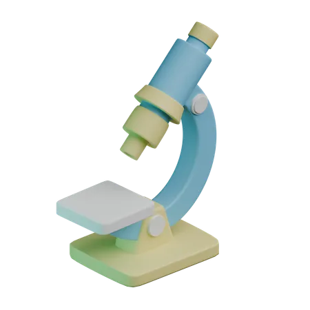 Microscope  3D Icon