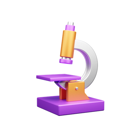 Microscope  3D Icon