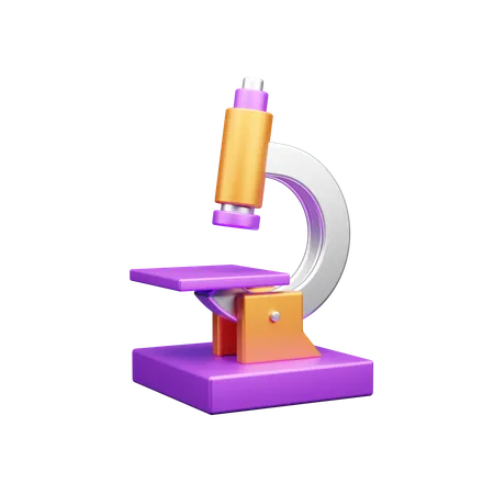 Microscope  3D Icon