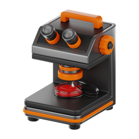 Microscope  3D Icon