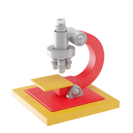 Microscope  3D Icon