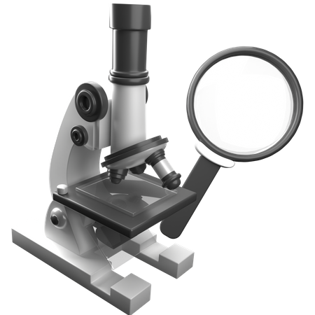 Microscope  3D Icon