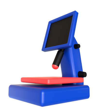 Microscope  3D Icon