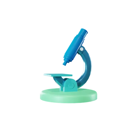 Microscope  3D Icon