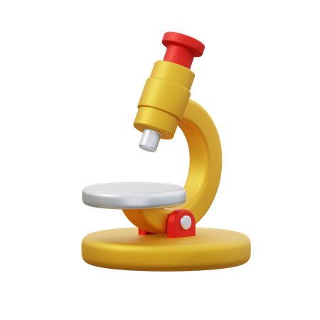 Microscope  3D Icon