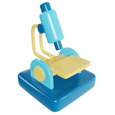 Microscope  3D Icon