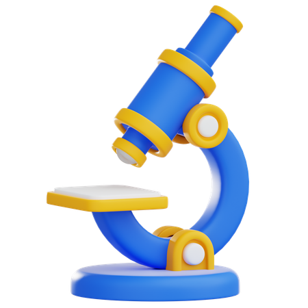 Microscope  3D Icon