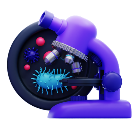 Microscope  3D Icon