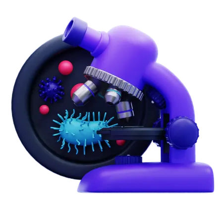 Microscope  3D Icon