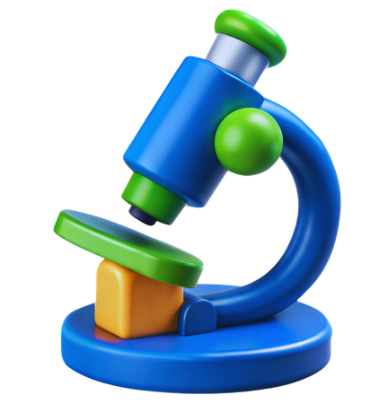 Microscope  3D Icon