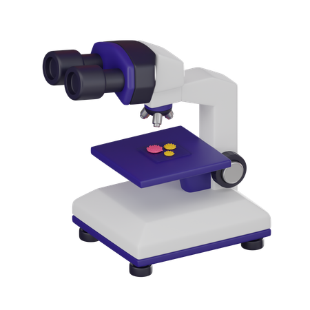 Microscope  3D Icon