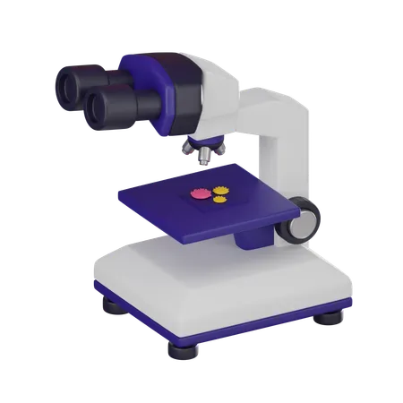 Microscope  3D Icon