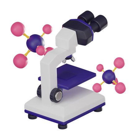 Microscope  3D Icon