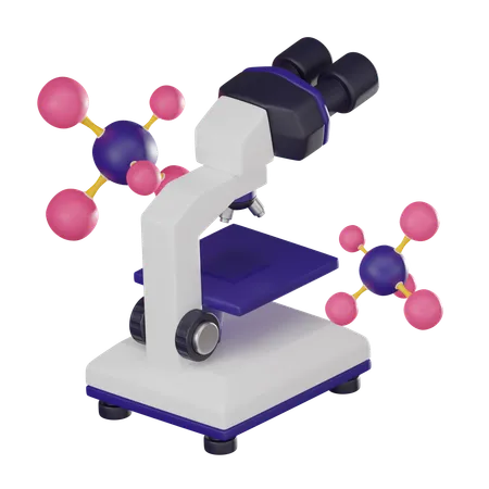 Microscope  3D Icon