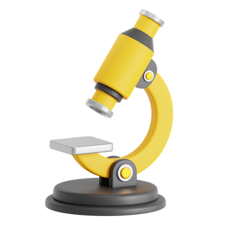 Microscope  3D Icon