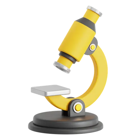 Microscope  3D Icon