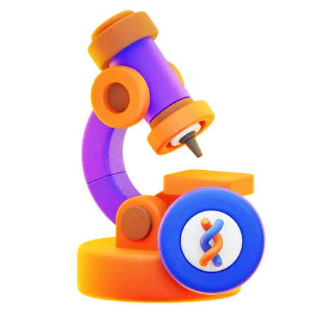 Microscope  3D Icon