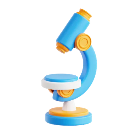 Microscope  3D Icon