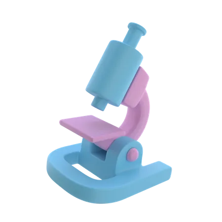 Microscope  3D Icon